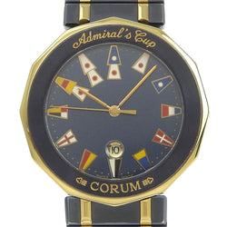 [Corum] Colm Admirals Cup 99.810.31v552 Juegos × Yg de cuarzo de cuarzo Muestra analógica de marcación de marina para hombres Rank A-Rank