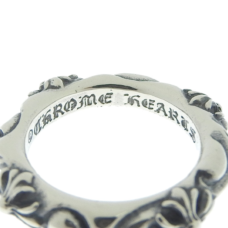 [Corazones cromados] Chrome Hearts Cross Band 1998 Silver 925 Ring / Ring A-Rank