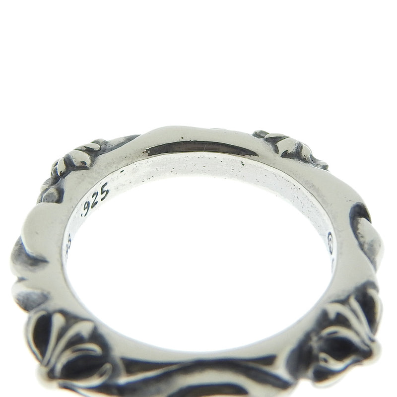 [Corazones cromados] Chrome Hearts Cross Band 1998 Silver 925 Ring / Ring A-Rank