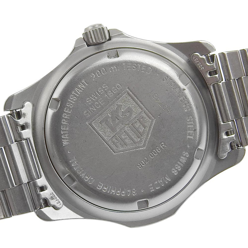 【TAG HEUER】タグホイヤー
 プロフェッショナル 2000シリーズ 962.006R ステンレススチール シルバー クオーツ アナログ表示 メンズ 黒文字盤 腕時計