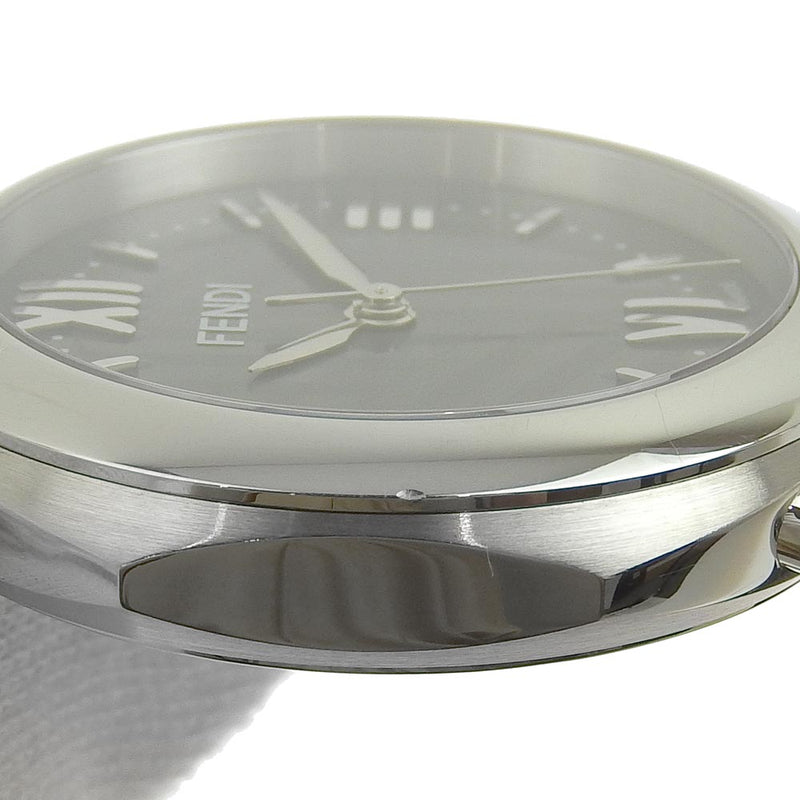 【FENDI】フェンディ
 セレリア 腕時計
 1925 004-80200M-733 ステンレススチール×レザー グレー クオーツ アナログ表示 グレー文字盤 Celeria ボーイズA-ランク