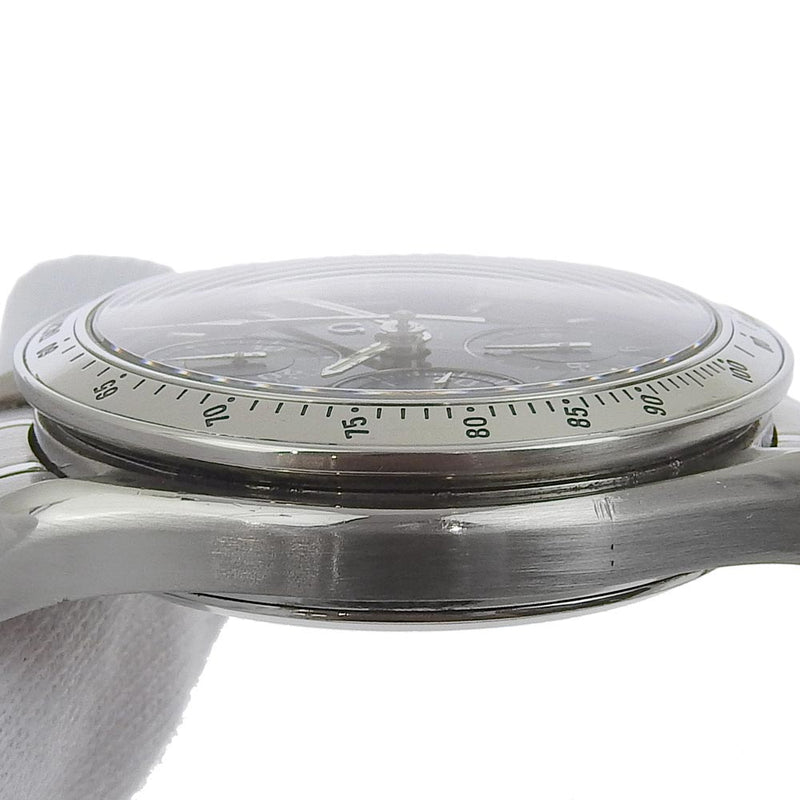 [Omega] Omega Speed ​​Master Fecha 3513.5 Reloj de dial de marcación de cronógrafo de sinugo de plata de acero inoxidable de acero inoxidable