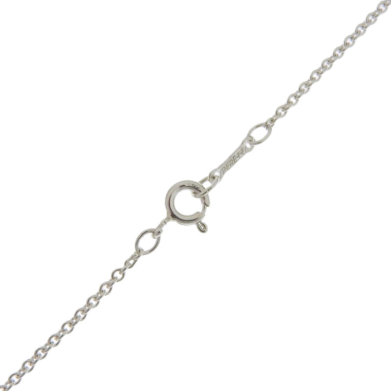 [TIFFANY & CO.] Tiffany Infinity Cross Elsa Peletti Pendant Silver 925 Ladies Necklace A+Rank