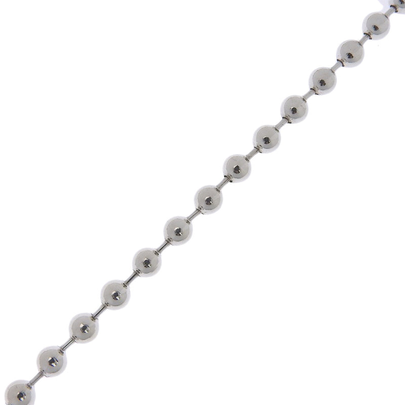 [Gucci] Gucci Ball Chain Plate 925 Silver Unisex Collar A-Rank