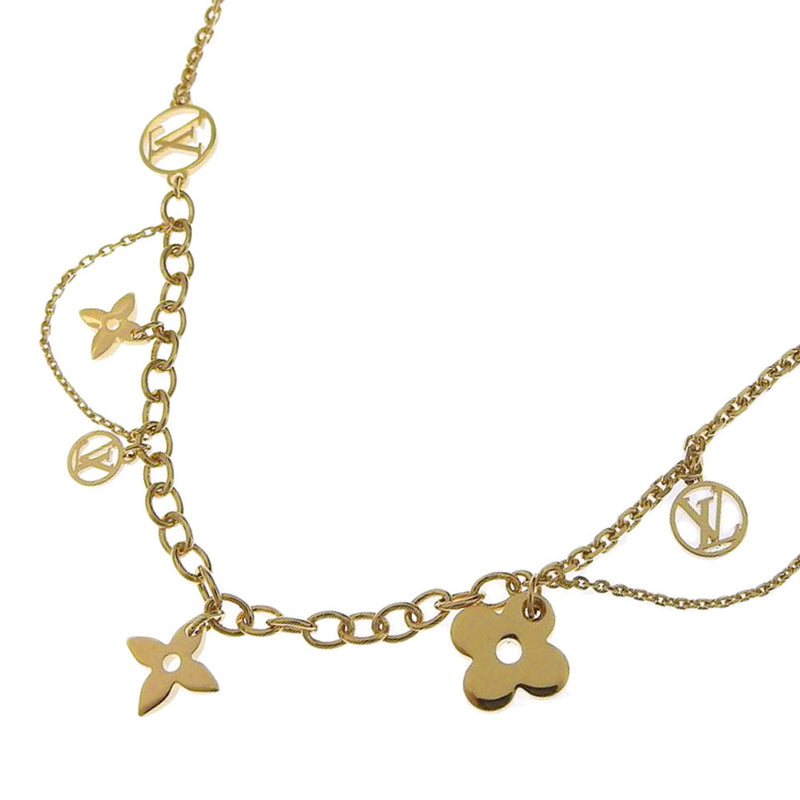 Accessories Louis Vuitton Lv Corie Blooming Necklace Gold Ladies