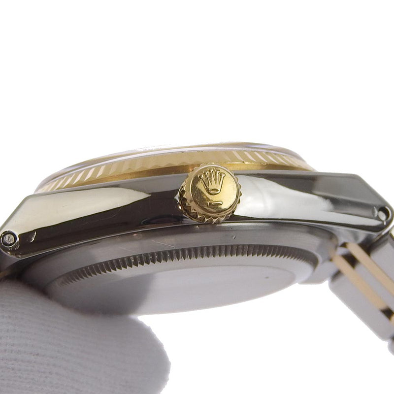 【ROLEX】ロレックス
 腕時計
 オイスター デイトジャスト 17013 ゴールド＆スチール シルバー ゴールド クオーツ アナログ表示 ゴールド文字盤 メンズ