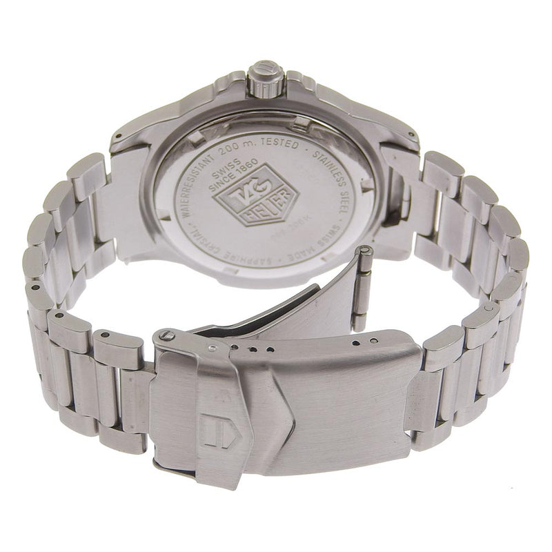 [Etiqueta Heuer] Tag Toear Professional 200m 4000 Serie 999.206K Reloj de dial dial negro de cuarzo de plata de acero inoxidable