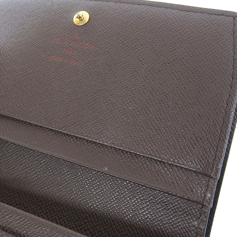 [LOUIS VUITTON] Louis Vuitton Portofoille Trezol N61736 Damier Cambus Tea CA5007 Engraved Ladies Bi -fold Wallet