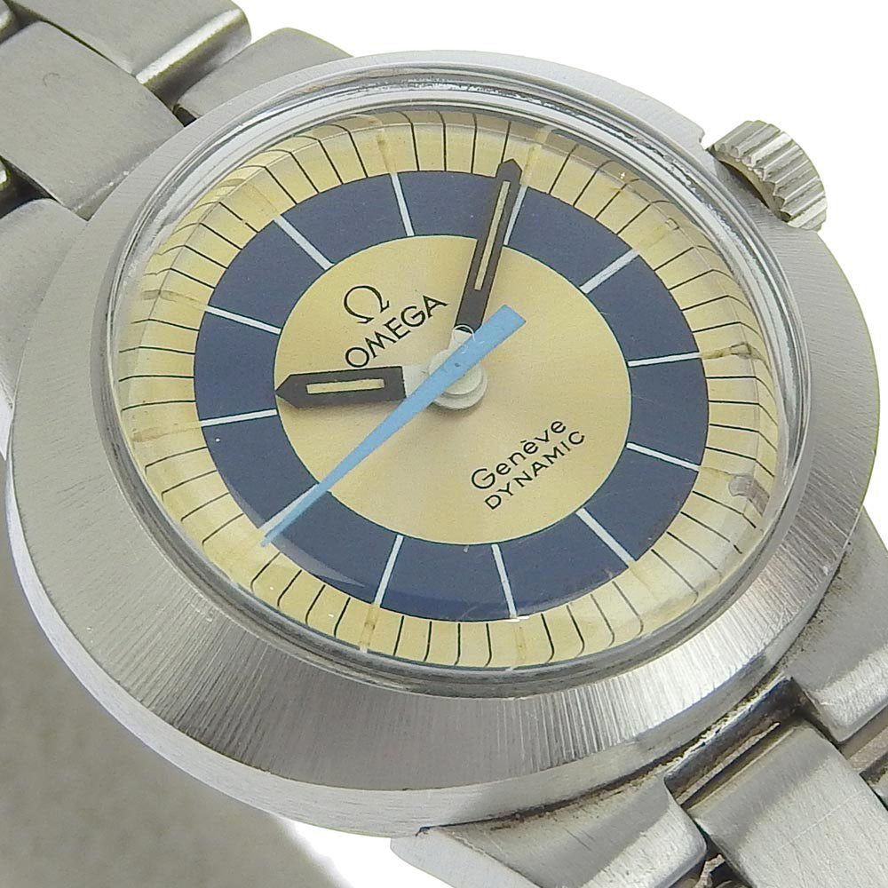 【OMEGA】オメガ ジュネーブ 腕時計 ダイナミック TOOL102 ステンレススチール シルバー 手巻き ゴールド文字盤 Geneva –  KYOTO NISHIKINO