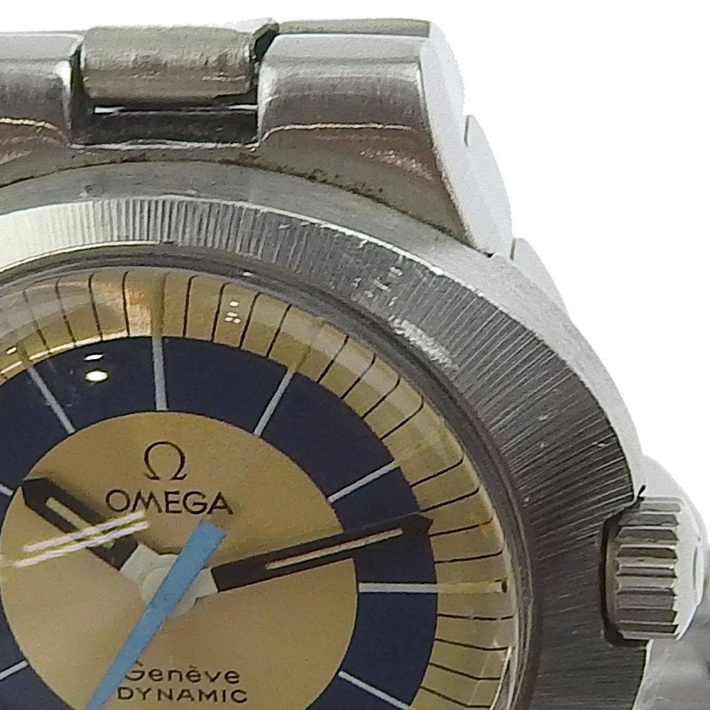 【OMEGA】オメガ ジュネーブ 腕時計 ダイナミック TOOL102 ステンレススチール シルバー 手巻き ゴールド文字盤 Geneva –  KYOTO NISHIKINO