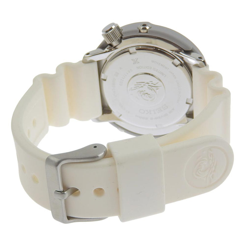 【SEIKO】セイコー
 プロスペックス 腕時計
 ダイバースキューバ  V147-0BP0 SBDN051 ステンレススチール×ラバー×プラスチック 白 ソーラー時計 白文字盤 Prospex メンズA-ランク