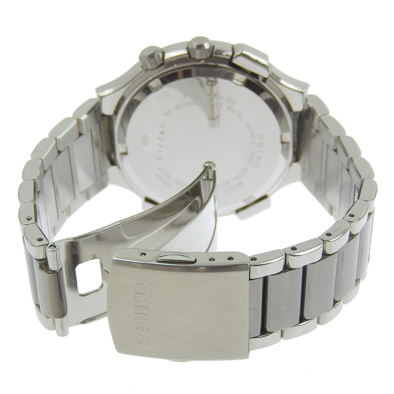 [Seiko] Seiko Speed ​​Master 7T59-7A00 Reloj de marcador gris de cuarzo de plata de acero inoxidable de acero inoxidable