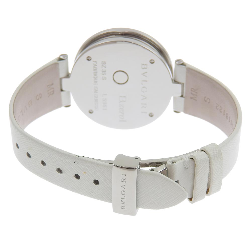 BVLGARI ダイヤモンド腕時計 ホワイトレザー BVLGARI ダイヤモンド腕時計 ホワイトレザー BVLGARI ダイヤモンド装飾