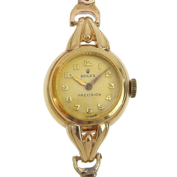 [ROLEX] Rolex Precision x K9 Yellow Gold Gold Human Roll Women's Gold Dial Watch