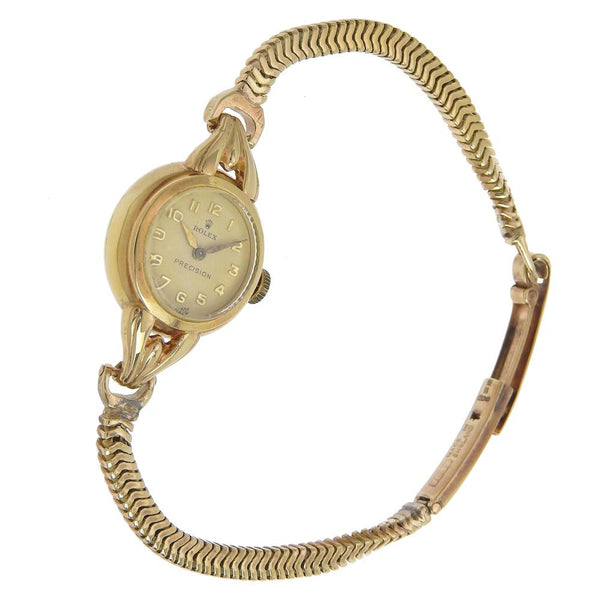 [Rolex] Rolex Precisión X K9 Gold Gold Gold Roll Human Women's Gold Dial Watch