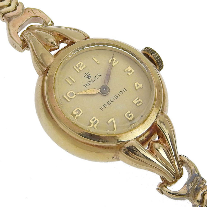 【ROLEX】ロレックス
 プレシジョン 腕時計
×K9イエローゴールド ゴールド 手巻き ゴールド文字盤 Precision レディース