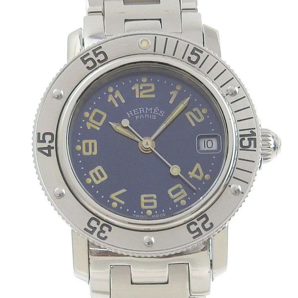 [HERMES] Hermes Clipper Diver CL5.210 Stainless steel Steel Silver Quartz Analog Display Ladies Navy Dial Watch