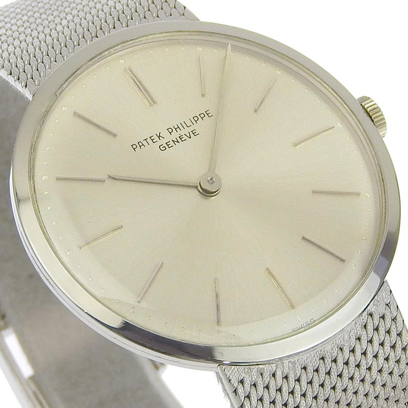 【PATEK PHILIPPE】パテックフィリップ
 カラトラバ 腕時計
 3484 K18ホワイトゴールド シルバー 手巻き シルバー文字盤 Calatrava メンズ