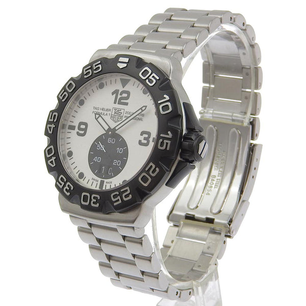 【TAG HEUER】タグホイヤー
 フォーミュラ1 グランドデイト WAH1011.BA0854 ステンレススチール シルバー クオーツ アナログ表示 メンズ 白文字盤 腕時計
A-ランク