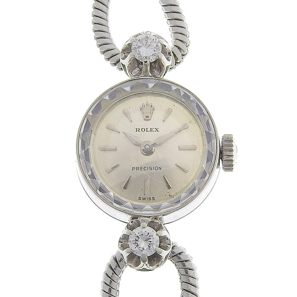 [Rolex] Rolex Watch Cameleon Antique K18 Gold White X Diamond X SCEOLD SCERED Silver Dial Damas Damas