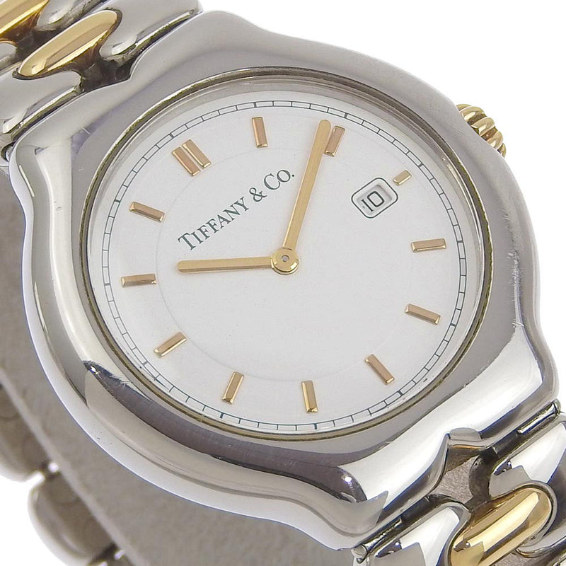 ティファニーティファニー ティソロ レディース 腕時計 箱 保証書 K18YG/SS 超美品