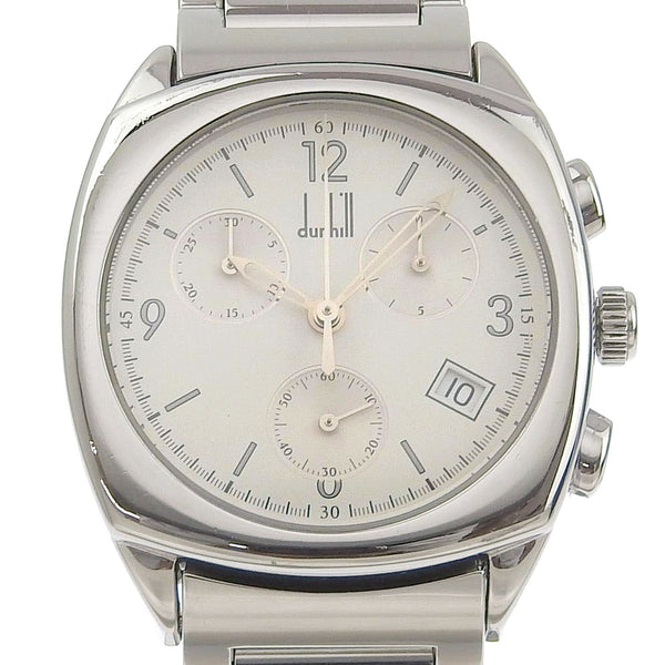 [Dunhill] Dunhill 
 Cityscape Watch 
 MXOH Stainless Steel Silver Quartz Chronograph White Dial CITYSCAPE Ladies A-Rank