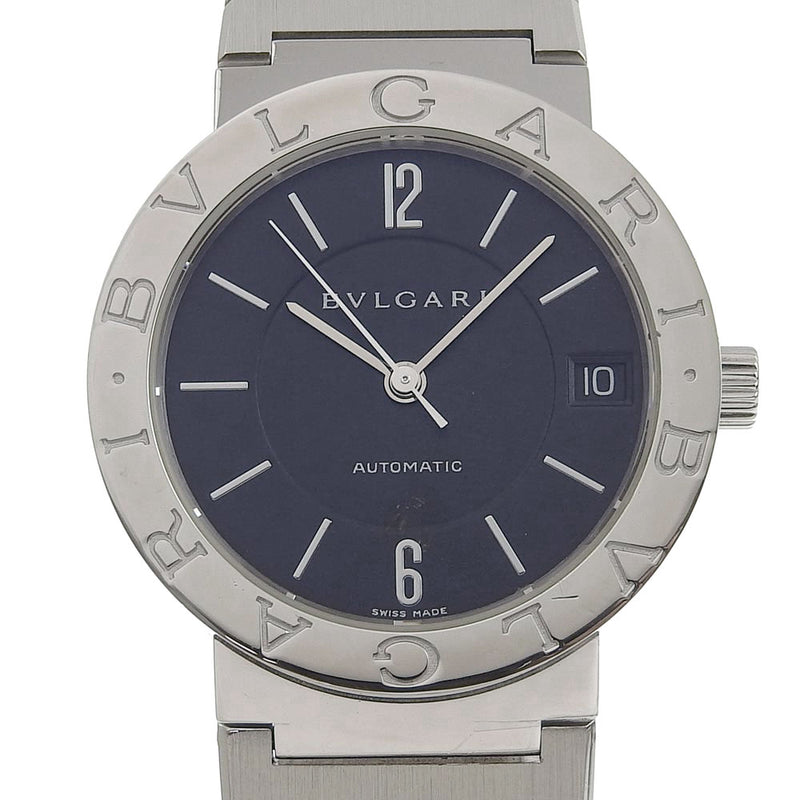 【BVLGARI】ブルガリ
 ブルガリブルガリ 腕時計
 BB33SS ステンレススチール シルバー 自動巻き 黒文字盤 Bulgari Bulgari メンズ
