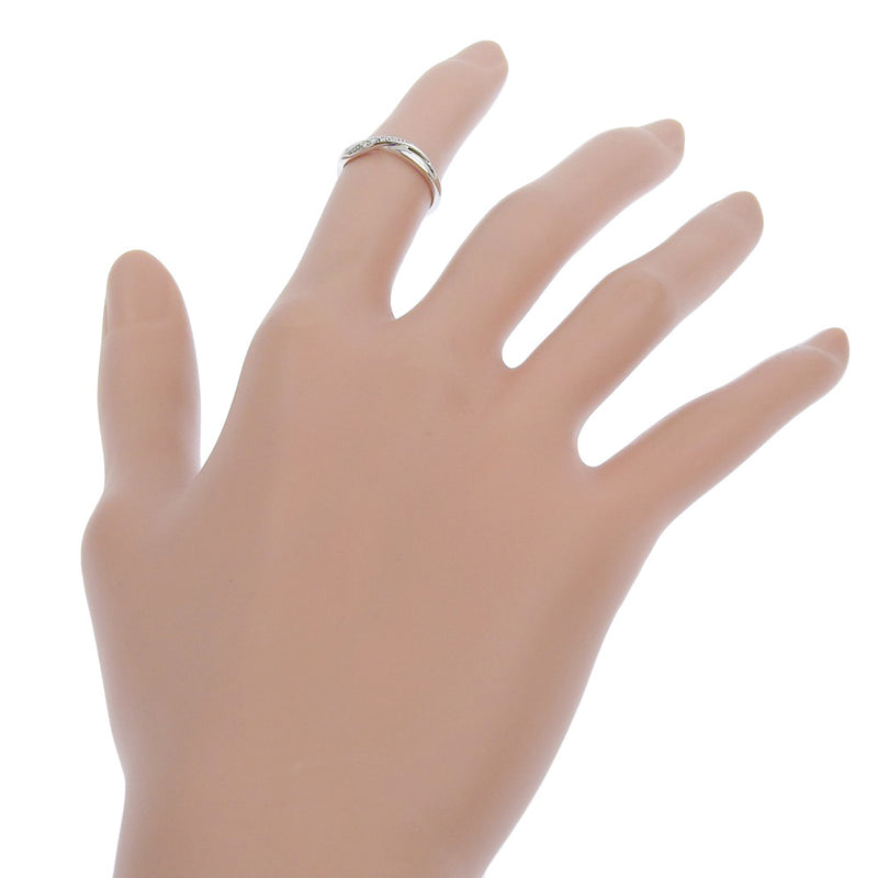 [4 ℃] Yon Sea 7.5 Ring / Ring K10 White Gold x Diamond Ladies A Rank
