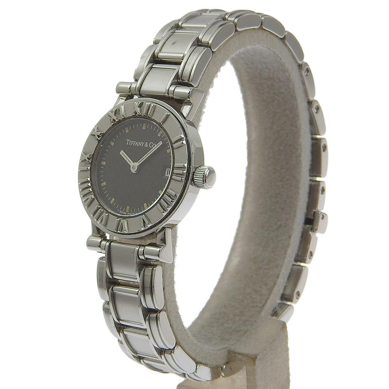 [Tiffany & co.] Tiffany Atlas Watch en acier inoxydable Silver Quartz Analog Dames Atlas Ladies