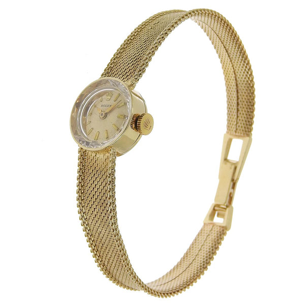 [Rolex] Rolex Watch Antique Cal.1401 K14 Damas de oro de oro humano de oro amarillo damas antiguas