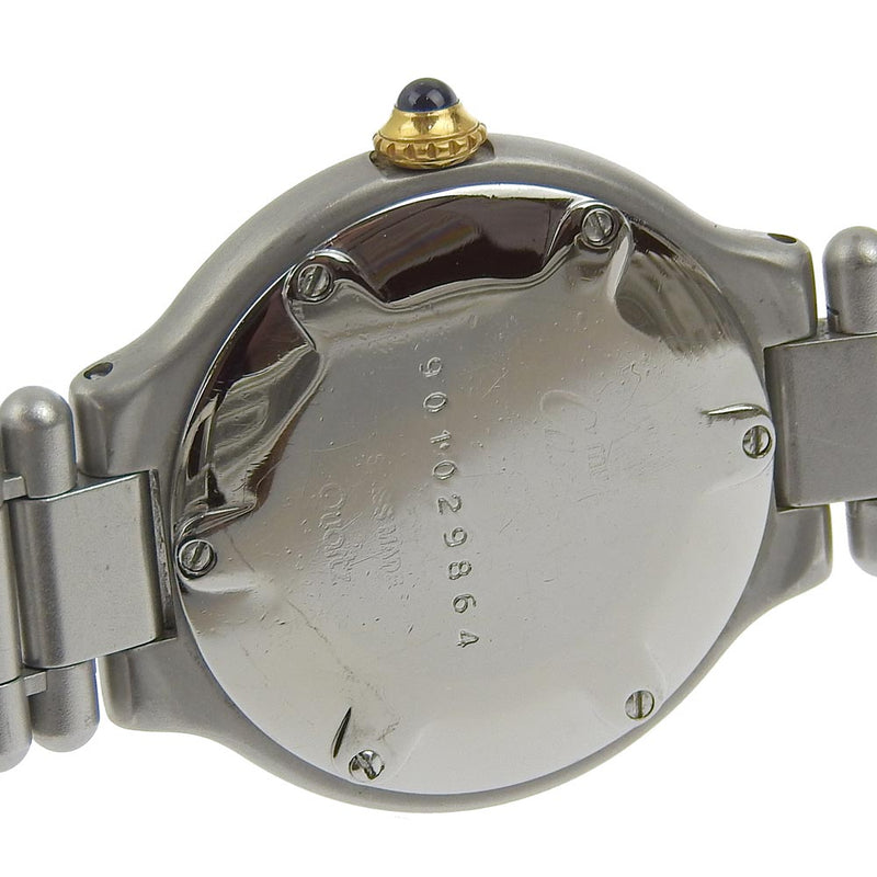 [Cartier] Cartier Must 21 Watch Stainless Steel Silver/Gold Quartz Analog Display White Dial Must21 Ladies B-Rank