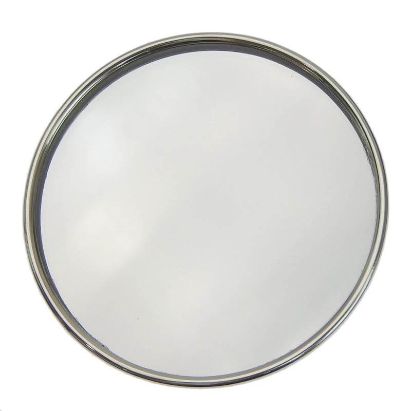 [Tiffany & Co.] Tiffany Mirror Handlide / Compact Ribbon Motif Silver Mirror Ladies A Rank