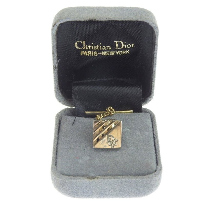 【Dior】クリスチャンディオール
 ロゴ タイピン
 金メッキ logo メンズ