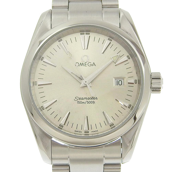 【OMEGA】オメガ
 シーマスター 腕時計
 アクアテラ 2577.30 ステンレススチール シルバー クオーツ シルバー文字盤 Seamaster メンズ
