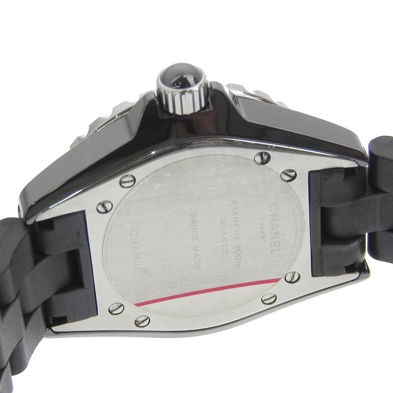 【CHANEL】シャネル
 J12 腕時計
 H0680 セラミック クオーツ アナログ表示 黒文字盤 J12 レディースAランク