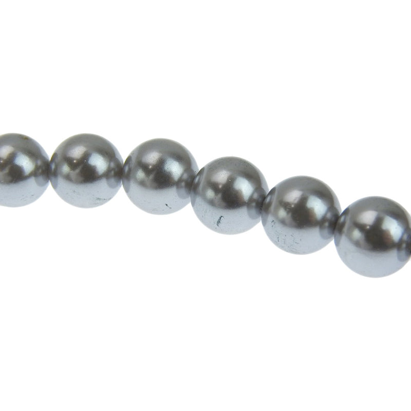 真珠 ネックレス
 イヤリングセット8.0～8.3ｍｍ パール×シルバー Pearl レディースA-ランク