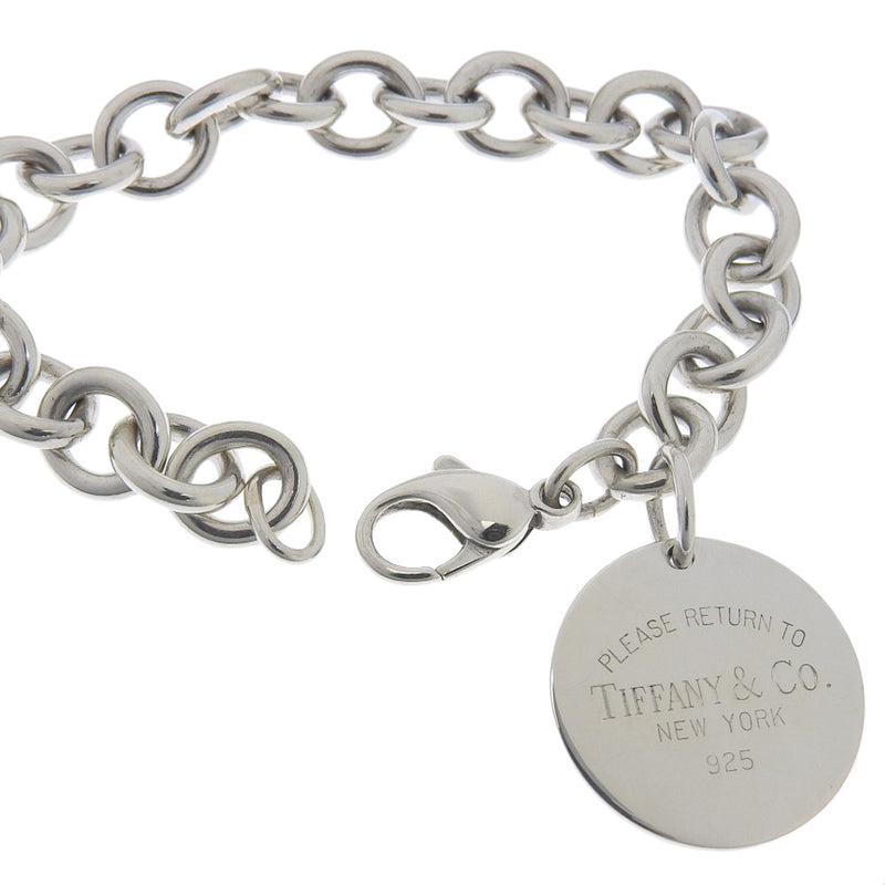 [TIFFANY & CO.] Tiffany Rett Titi Fanny Round Tag Silver 925 Ladies Bracelet A-Rank