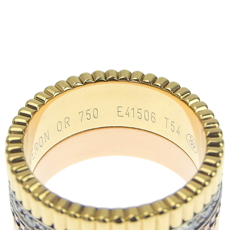 [Boucheron] Busheron Cattle grande JRG00623 K18 ORO X Diamante 14 yg/pg/wg anillo/anillo de damas a+rango