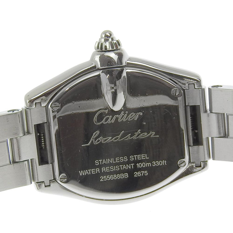 [Cartier] Cartier Roadster SM Fecha de vigilancia W62016V3 Exantilla analógica de acero inoxidable