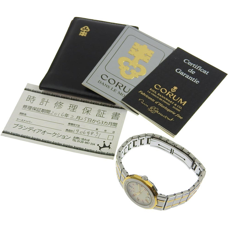 [CORUM] Colm Admirals Cup Watch 39.610.21 V52B Stainless Steel x Gold Plating Quartz Analog Ladies Admirals Cup Ladies
