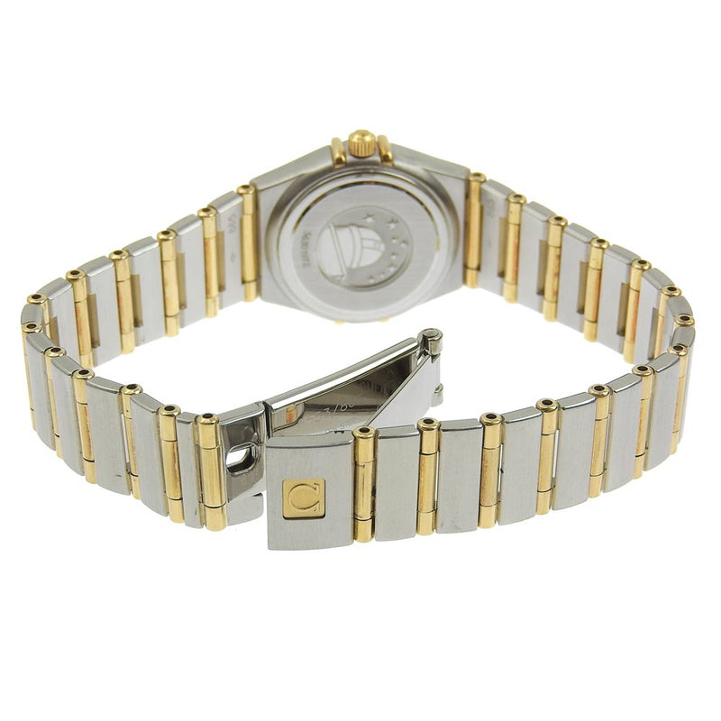 [Omega] Omega 
 Constellation watch 
 Diamond beesel 1267.10 Stainless steel x Diamond Silver/Gold Quartz Analog Ladies CONSTELLATION Ladies