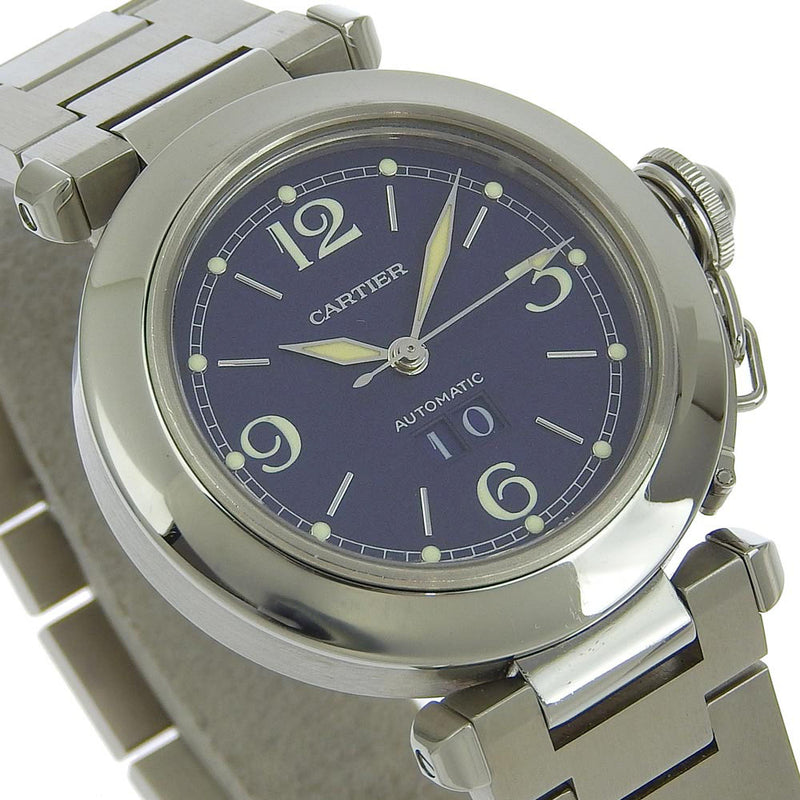 CARTIER】カルティエ パシャC 腕時計 ビックデイト W31047M7 ...