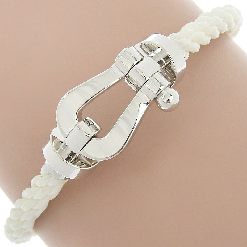 [Fred] Fred Force 10 K18 White Gold x Wire Code White Unisex Bracelet A Rank