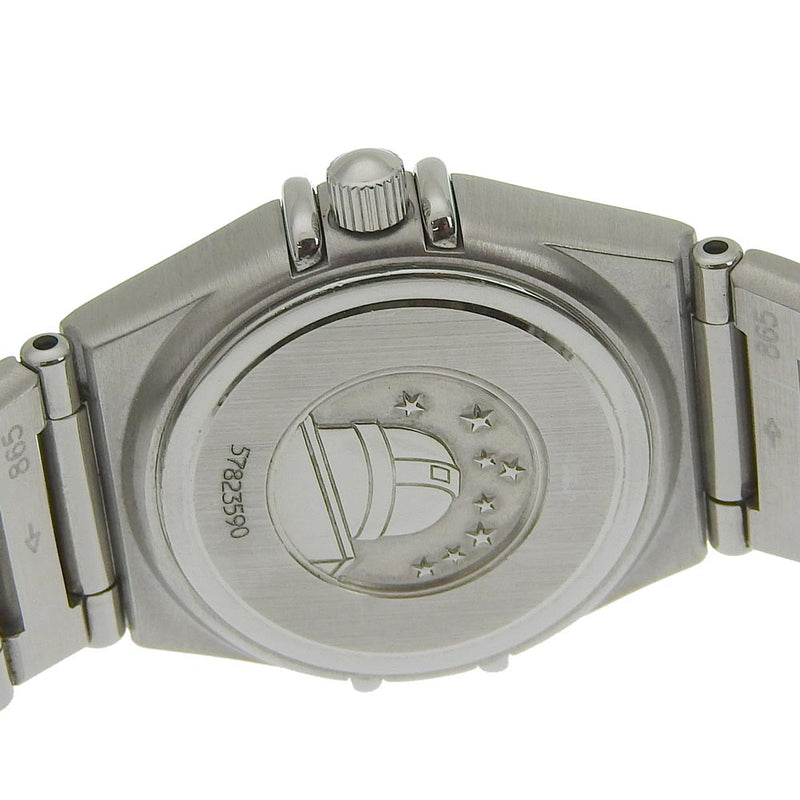 【OMEGA】オメガ
 コンステレーション  腕時計
 12Pダイヤ 1566.56 ステンレススチール クオーツ アナログ表示 黒文字盤 Constellation レディース